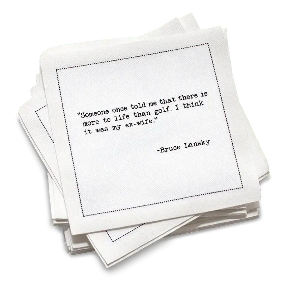 5 Star Golf Humor Quotes Napkins