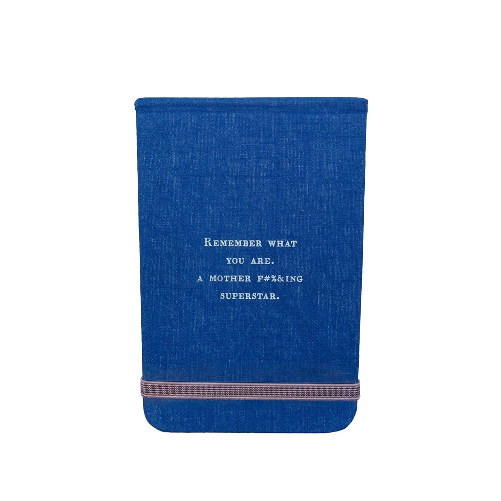 Sugarboo Remember What You Fabric Notebook Blue