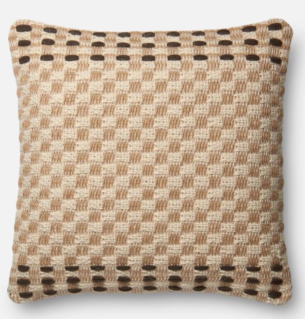Loloi Coffee Pillow 22x22