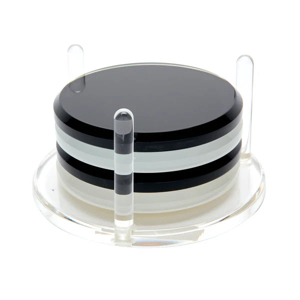TW Drink Coasters - Black/White