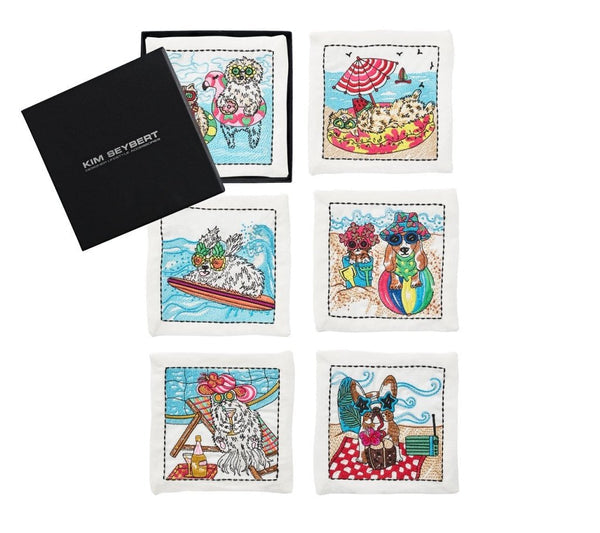 KS Bow Meow Cocktail Napkin S/6