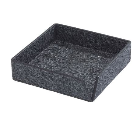 Bodrum Stingray Cocktail Napkin Box Charcoal