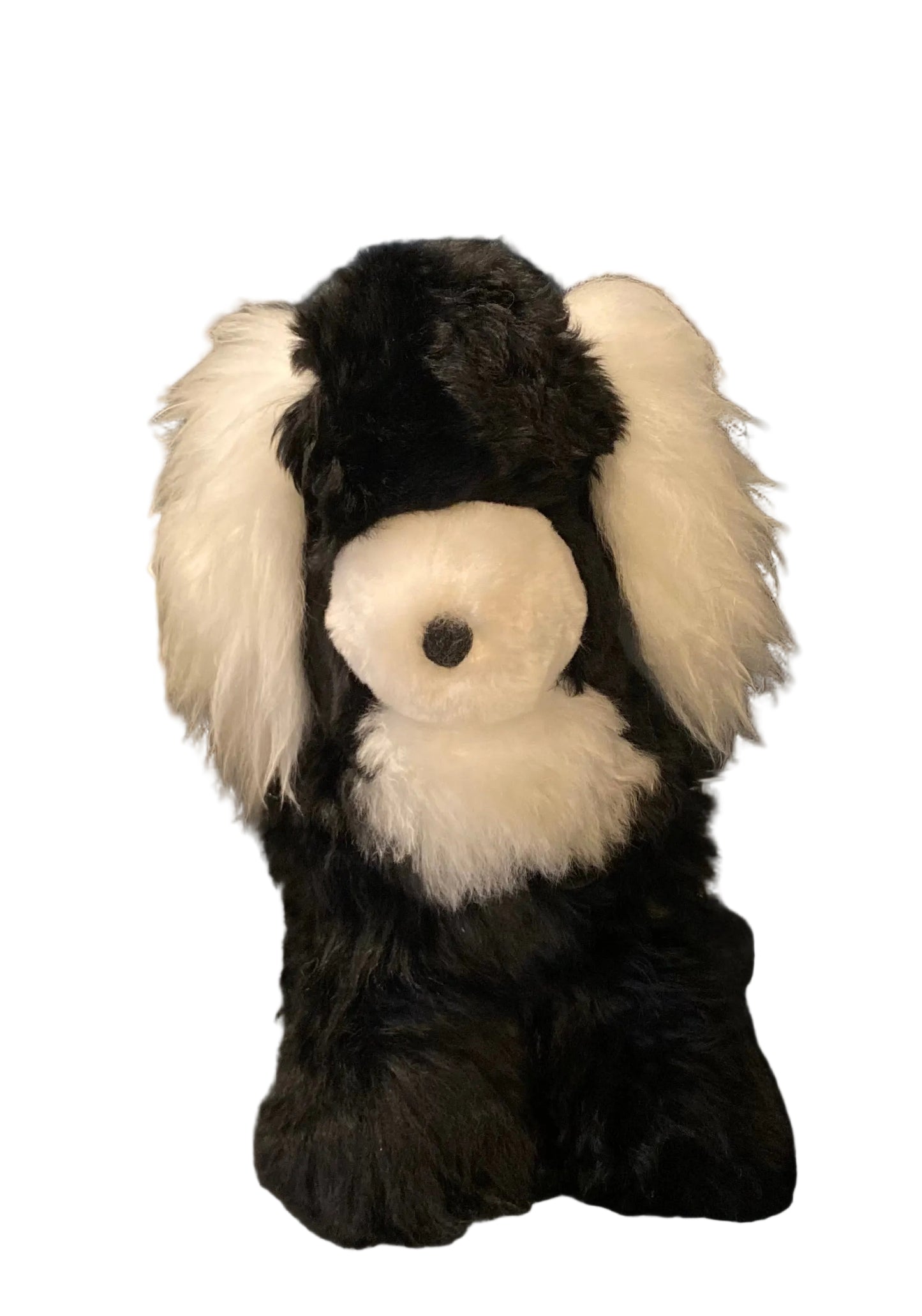 Fibre Alpaca MD Animal Puppy Blk/Wh