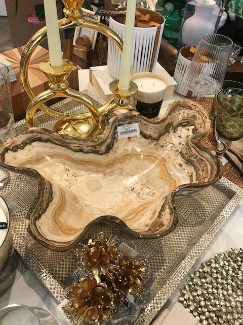 B.S Onyx Abstract Bowl 12x18