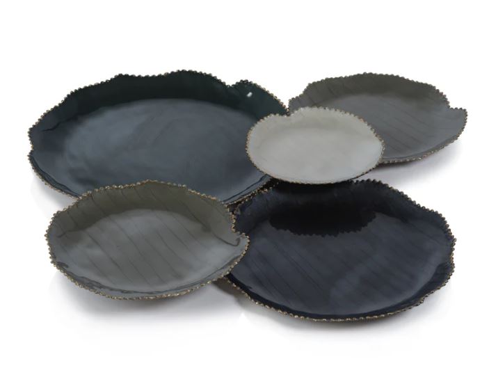 Zodax Enameled 5 Cluster Serveware Set