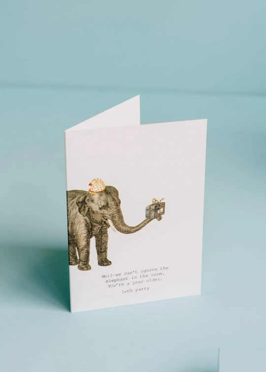 Margo Elena We Can’t Ignore the Elephant Card