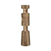 BIDK Rotello Mango Wood Candle Holder