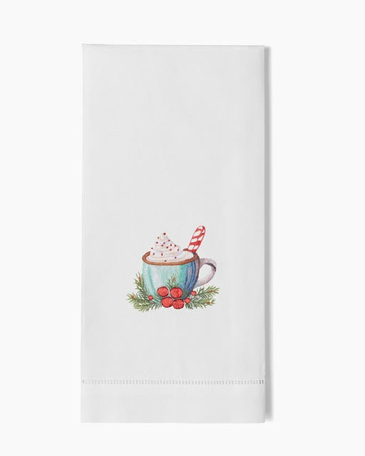 Henry Hand Work Holiday Hot Chocolate Hand Towel