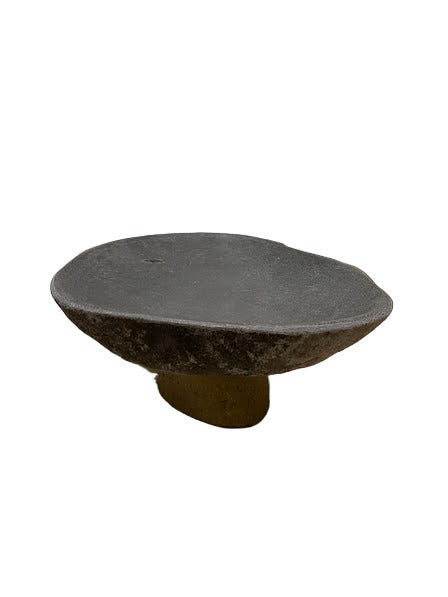 Texture Stone Pedestal Bowl