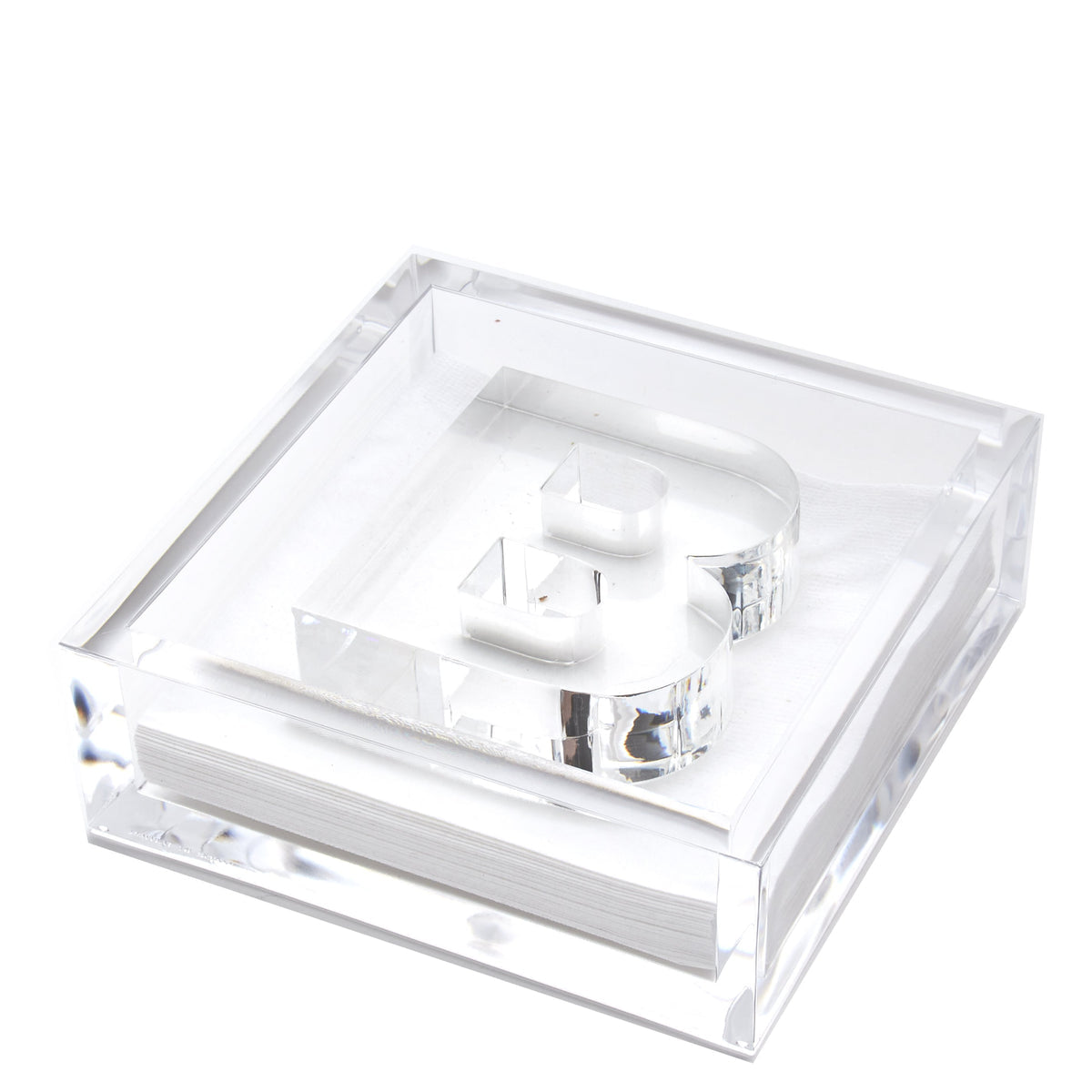 TW Cocktail Napkin Holder/ B letter