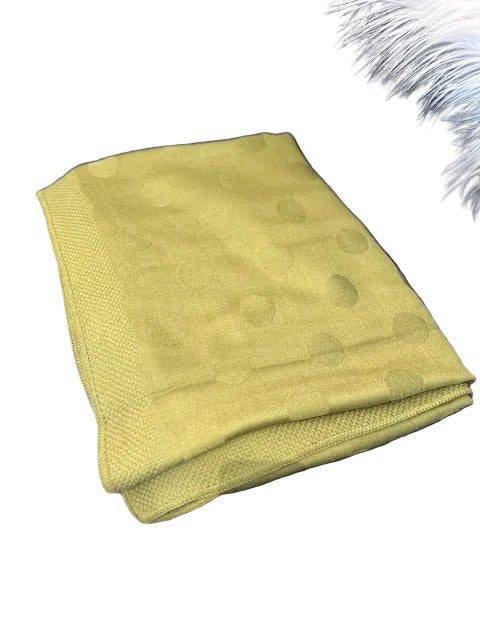 Fibre Baby Alpaca Dots Throw - Green