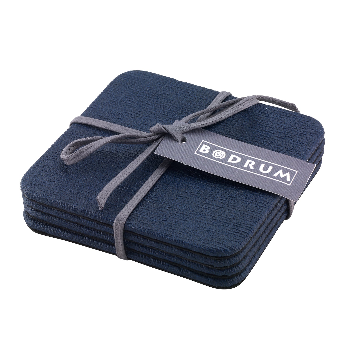 Bodrum Presto Coaster - Navy, Set of 4