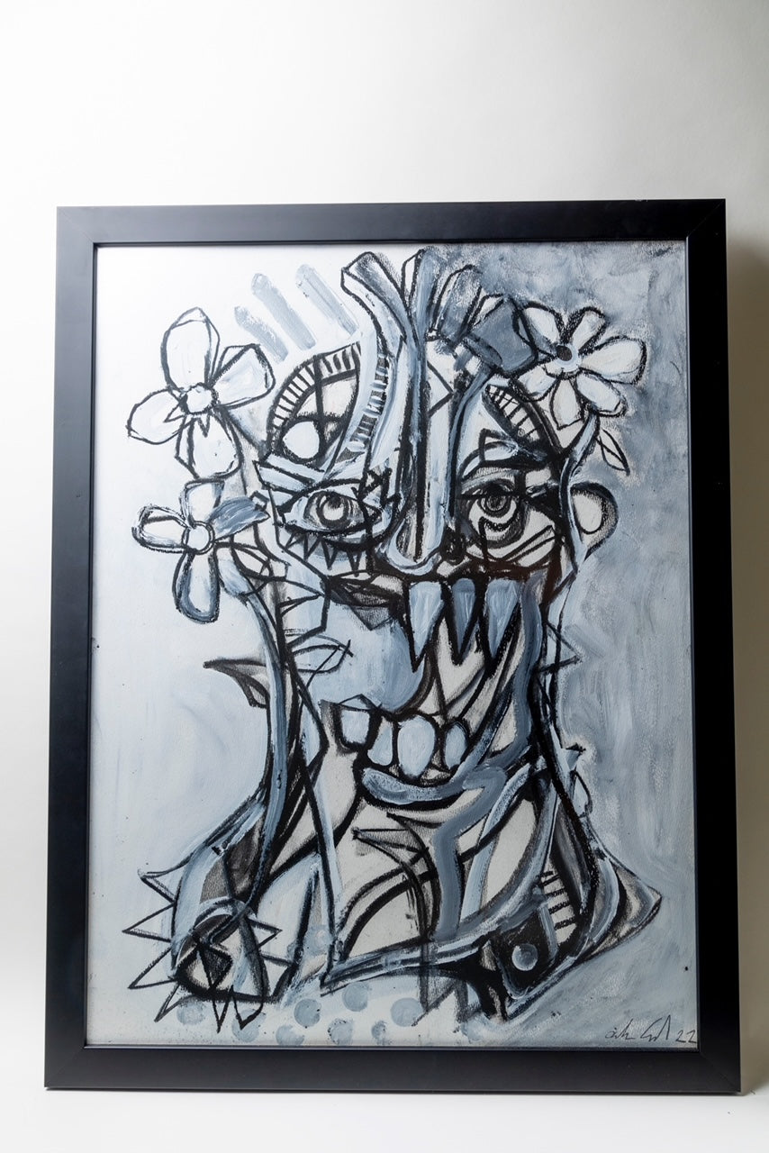 Cook Black/White Gray Face #4