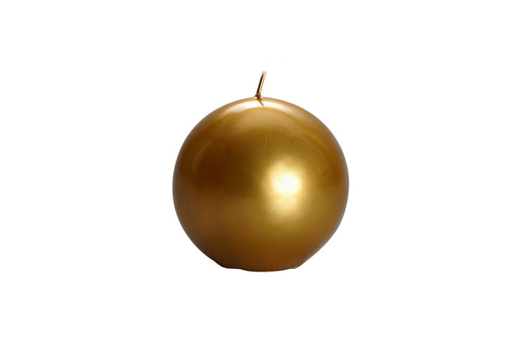Meloria Ball Candle Small Metallics Gold