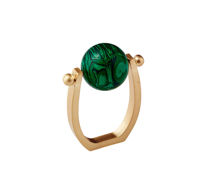Kim Seybert Mineral Napkin Ring - Emerald