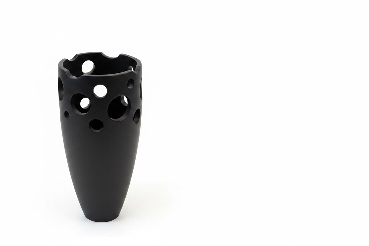 Bahari Tamarind Wood  Vase  Dark