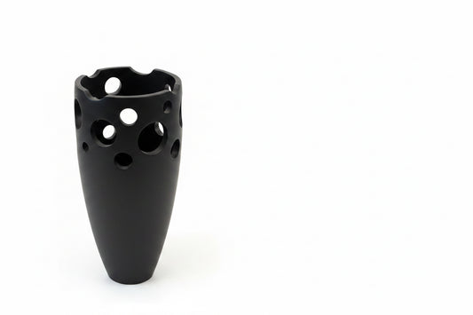 Bahari Tamarind Wood  Vase  Dark