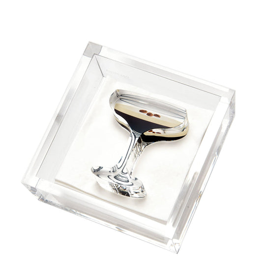 TW Cocktail Napkin Holder Espresso Martini