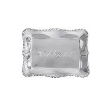 Pearl Denisse Celebrate  Engraved Tray