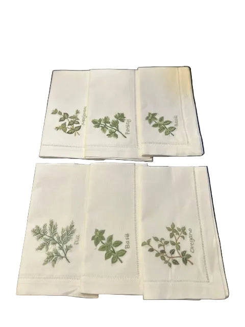 ONE Herb Garden Linen Napkin S/6