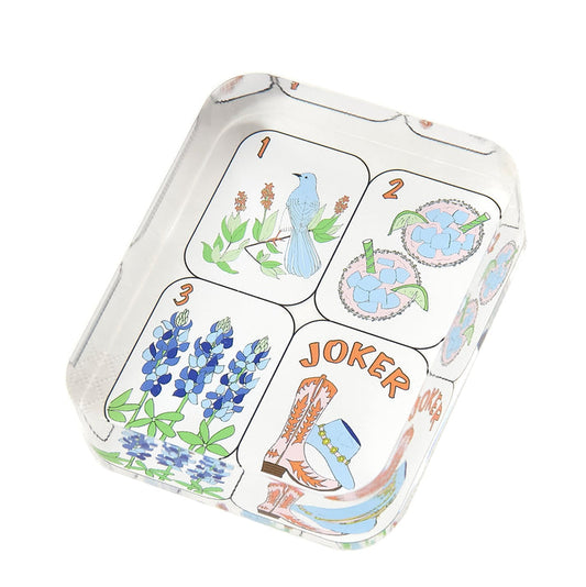 TW Acrylic Block Texas Mahjong Tiles