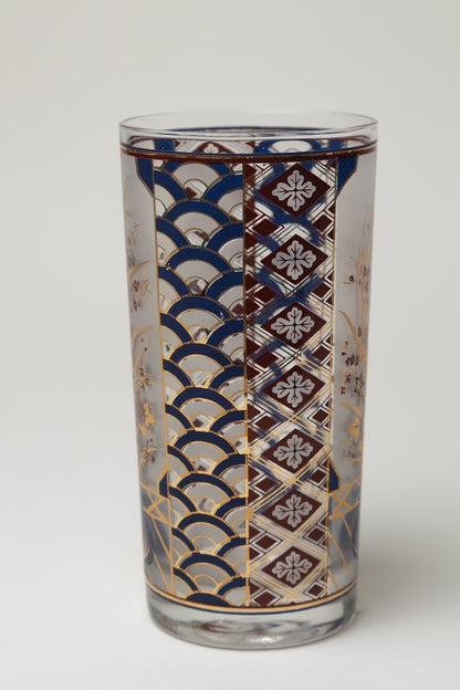 FDG Vintage Blue/Garnet Glass