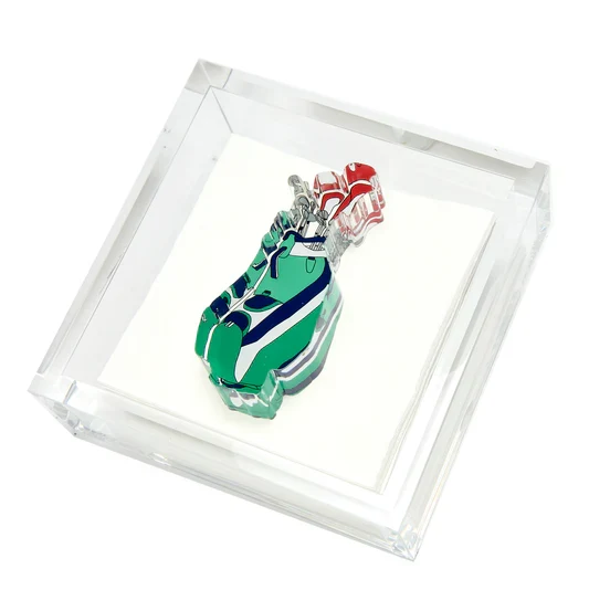 TW Cocktail Napkin Holder Golf Bag