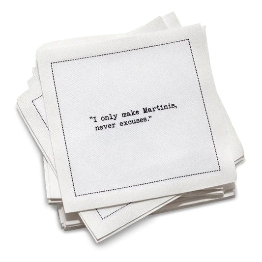 5 Star Martini Quotes Napkins