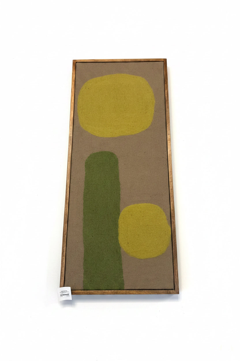 BIDK Wooly Mixed Canvas Mango Wood Frame  18x42
