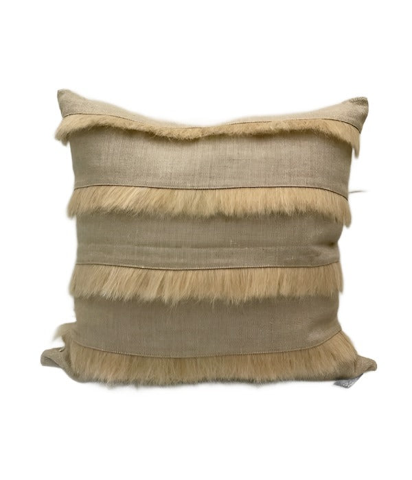 DEC Hector White Linen Pillow 23x23