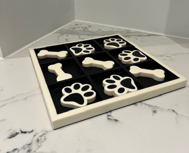 A Sanoma Dog Tic Tac Toe