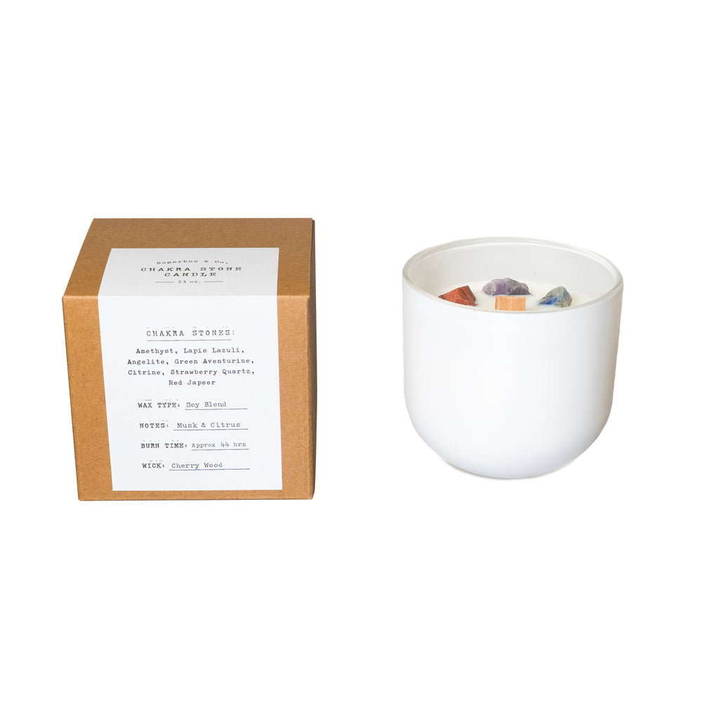 Sugarboo Chakra Crystal Candle