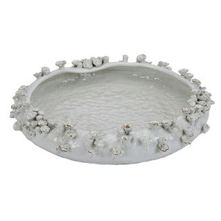 CONHOME White Flower Platter