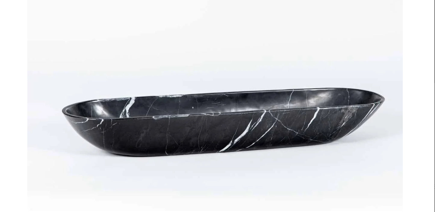 Prima Black Marble Canoe
