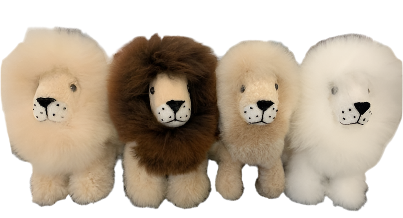 Fibre Alpaca MD Animal Lion White