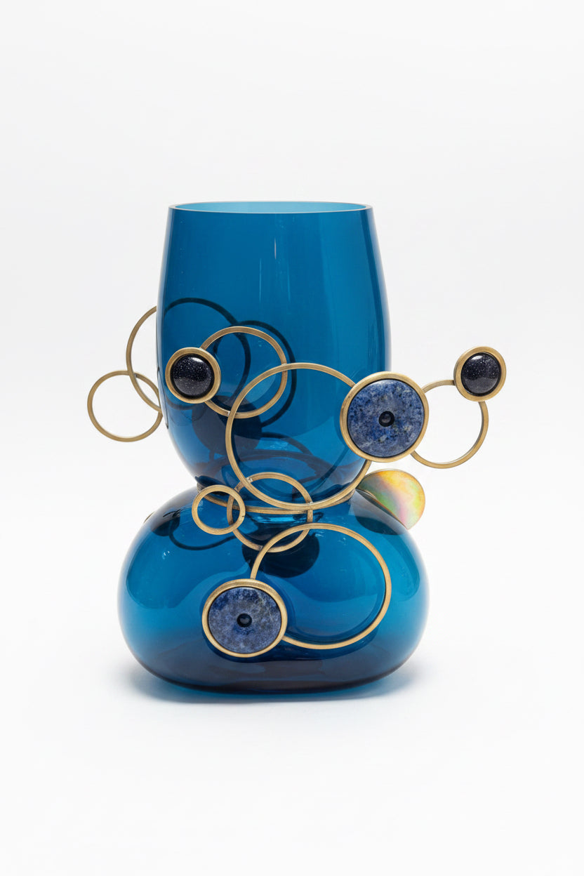 VMitrani  FAIRYGROUND VASE - DUCK BLUE
