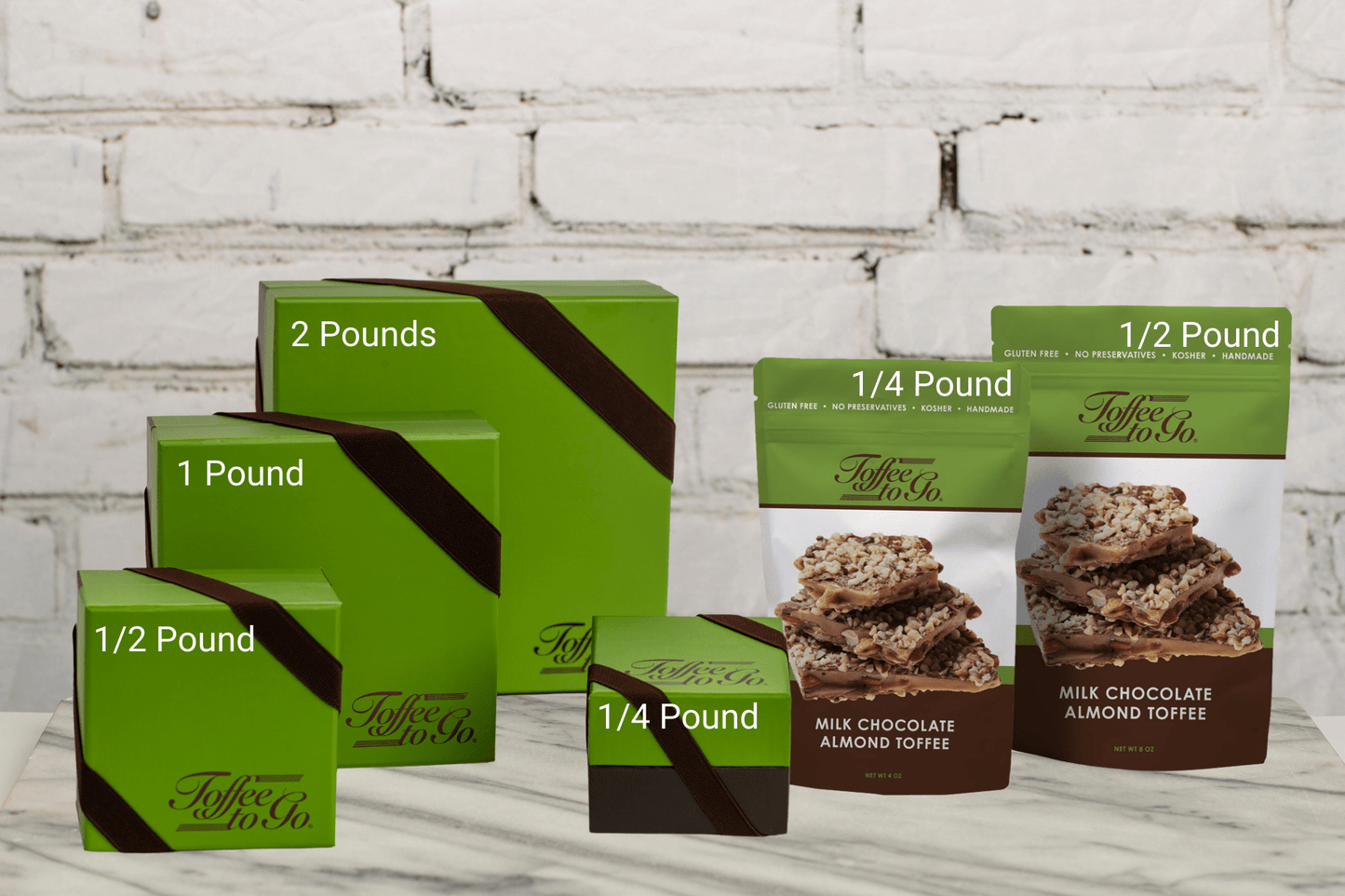 Toffee to Go - 1/2 LB - Milk Chocolate Almond