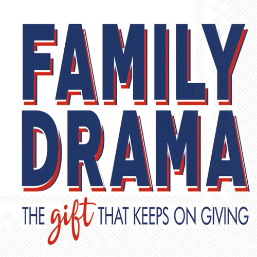 Boston Cocktail Napkins Family Drama