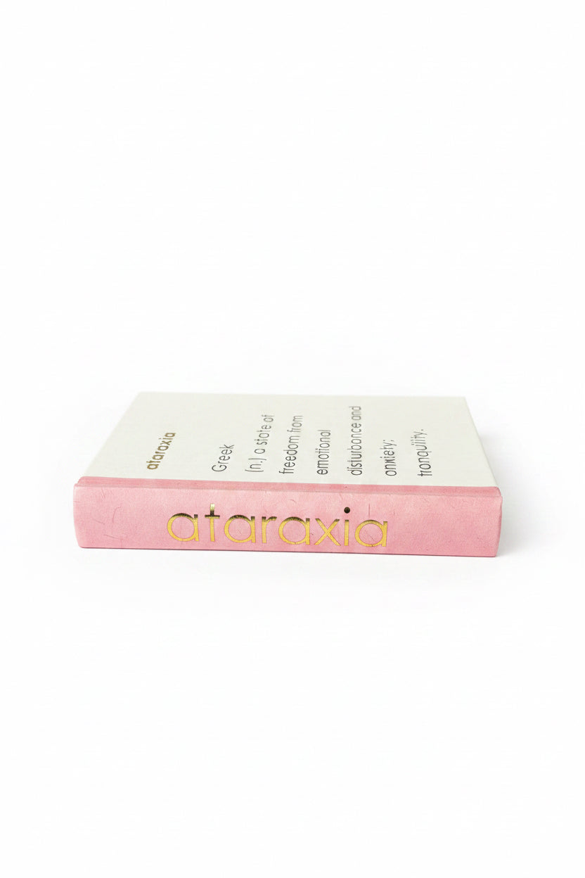 E Law Gold Aesthetic Word Ataraxia Lt Pink