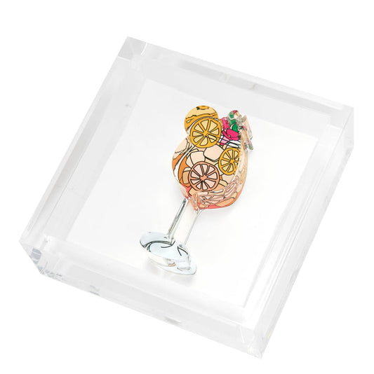 TW Cocktail Napkin Holder Orange Spritz