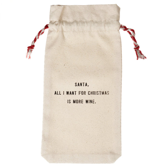 Sugarboo All I Want For Christmas Wine Bag