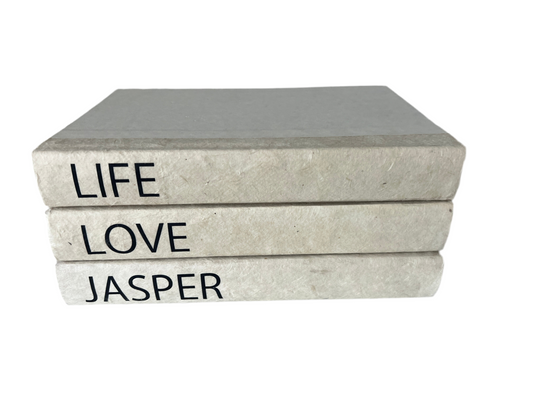 E. Lawrence, Ltd. "Life Love Jasper"3-Vol Set - Off-White
