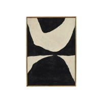 BIDK Wooly Canvas Blk/Wh w/ Frame