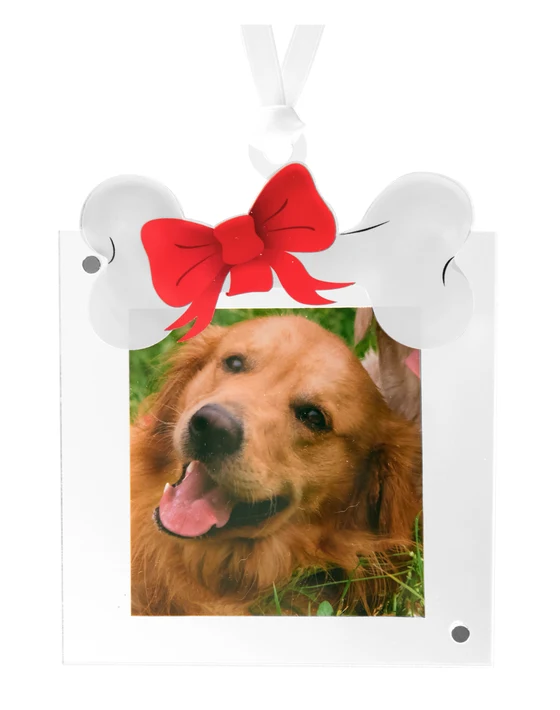 TW Dog Bone Acrylic Photo Ornament