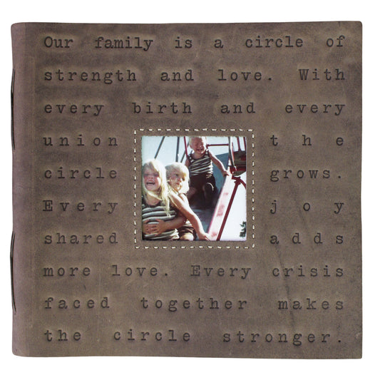 Sugarboo Our Family is a Circle Photo Keeper Slate