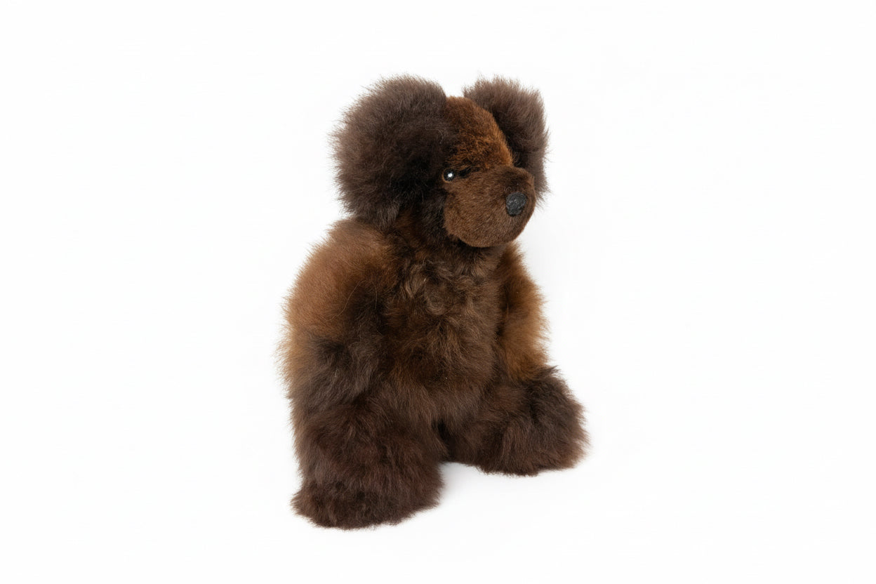 Fibre Alpaca Sm Animal Bear Dark Brown