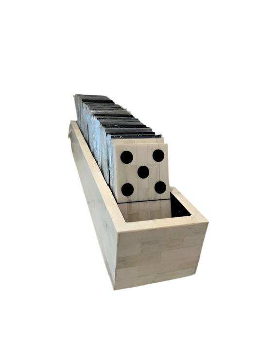 A Sanoma Bone Horn XL Domino WH