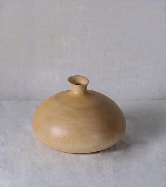 Meet the Eye Mango Wood Vase