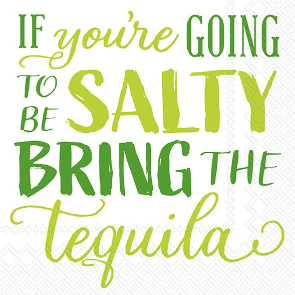 Boston Cocktail Napkin Salty