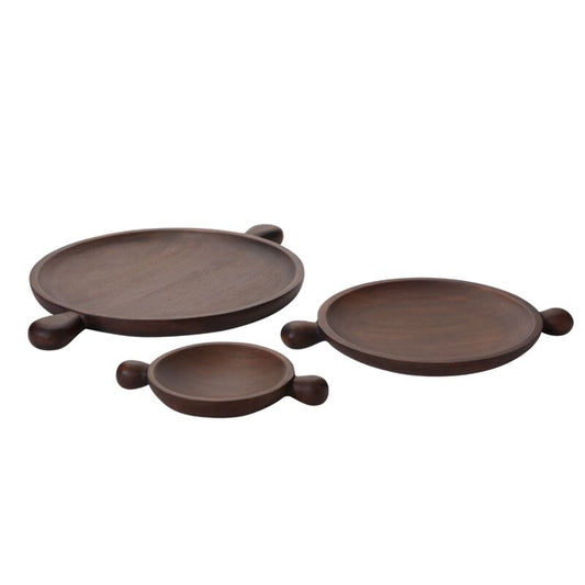 Accent Brownwood Tray Large